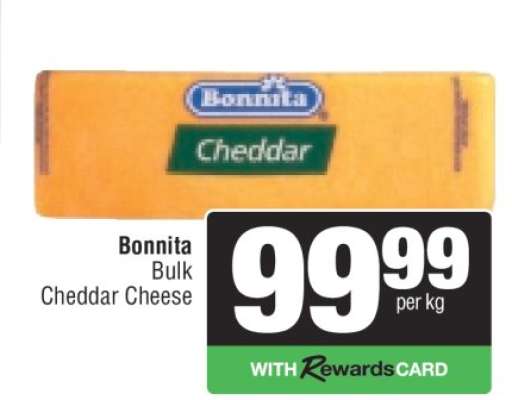 Bonnita Bulk Cheddar Cheese
