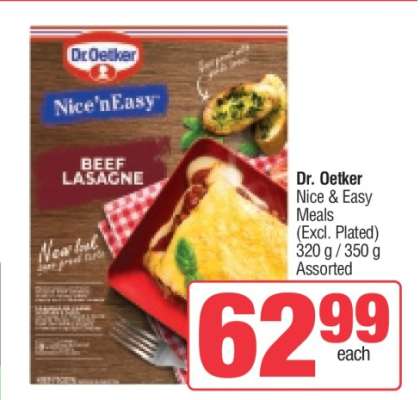 Dr. Oetker Nice & Easy Meals