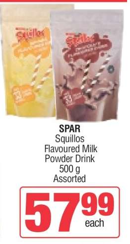 SPAR Squillos Flavoured Milk Powder Drink