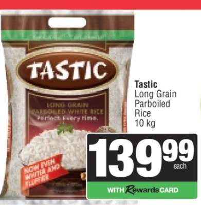 Tastic Long Grain Parboiled Rice
