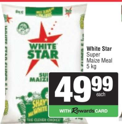 WHITE STAR SUPER MAIZE MEAL