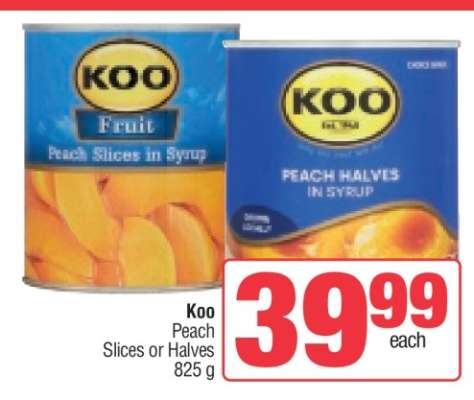 Koo Peach Slices or Halves