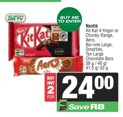 NESTLE CHOCOLATE BARS