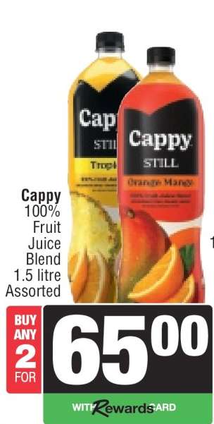Cappy 100% Fruit Juice Blend