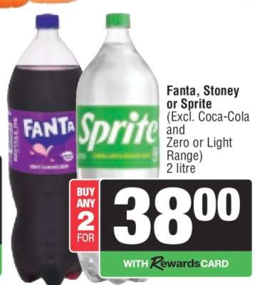 Fanta, Stoney or Sprite