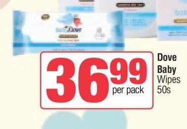 Dove Baby Wipes 50s