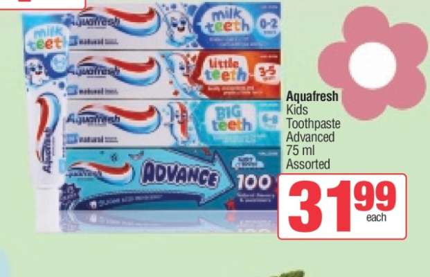 Aquafresh Kids Toothpaste Advanced
