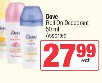 Dove Roll On Deodorant