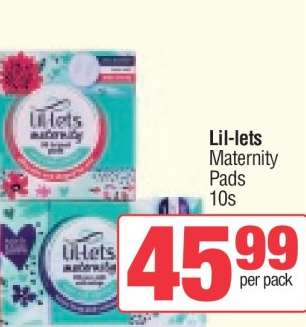 Lil-lets Maternity Pads 10s