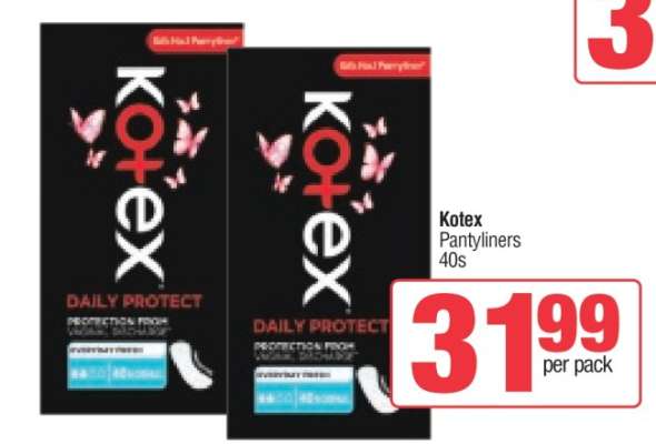 Kotex Pantyliners 40s