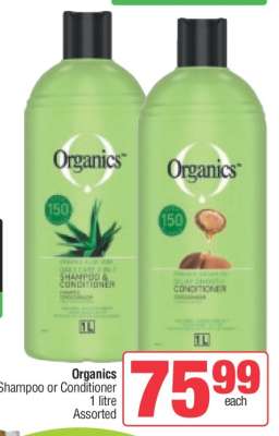 Organics Shampoo or Conditioner