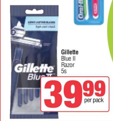 Gillette Blue II Razor 5s