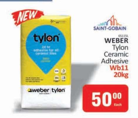 WEBER Tylon Ceramic Adhesive Wb11 20kg