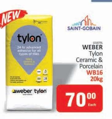 WEBER Tylon Ceramic & Porcelain WB16 20kg