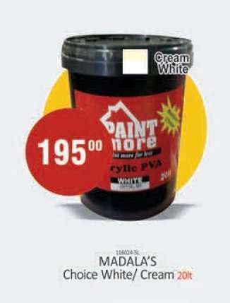 MADALA’S Choice White/Cream 20lt
