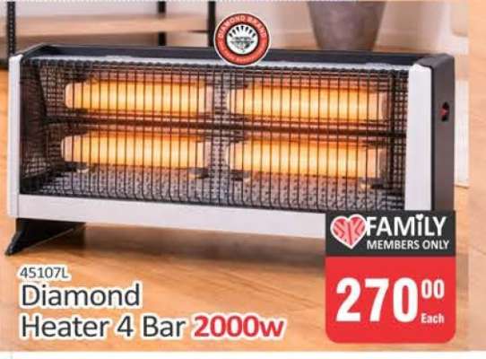 Diamond Heater 4 Bar 2000w