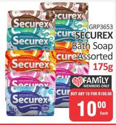 SECUREX Bath Soap Assorted