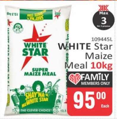 WHITE Star Maize Meal 10kg