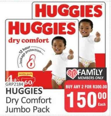 Huggies Dry Comfort Jumbo Pack