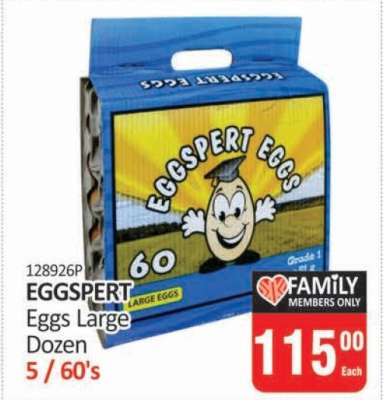 EGGSPERT EGGS LARGE DOZEN