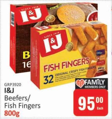 I&J Beefer/Fish Fingers