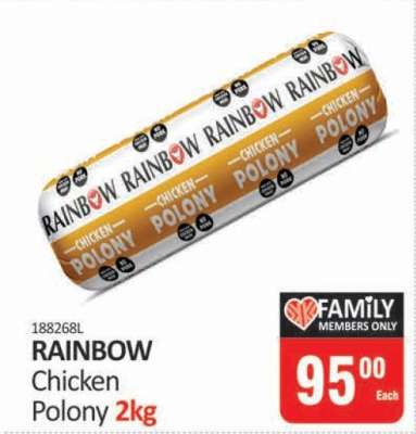 RAINBOW Chicken Polony 2kg