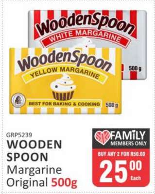 WOODEN SPOON Margarine Original 500g