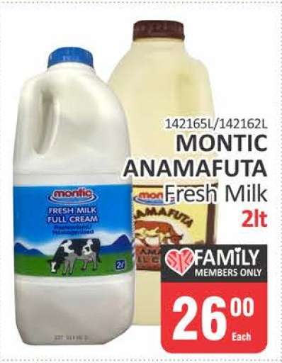 MONTIC ANAMAFUTA Fresh Milk