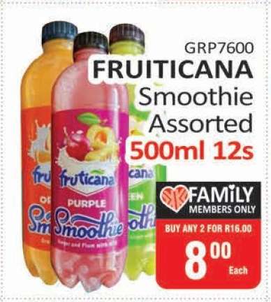 FRUITICANA Smoothie Assorted