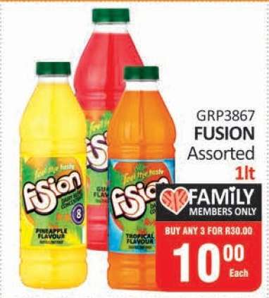 FUSION Assorted 1lt