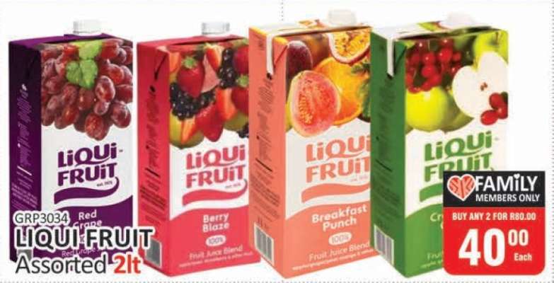LIQUI FRUIT Assorted 2lt