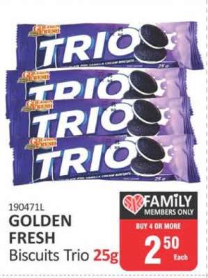 GOLDEN FRESH Biscuits Trio 25g