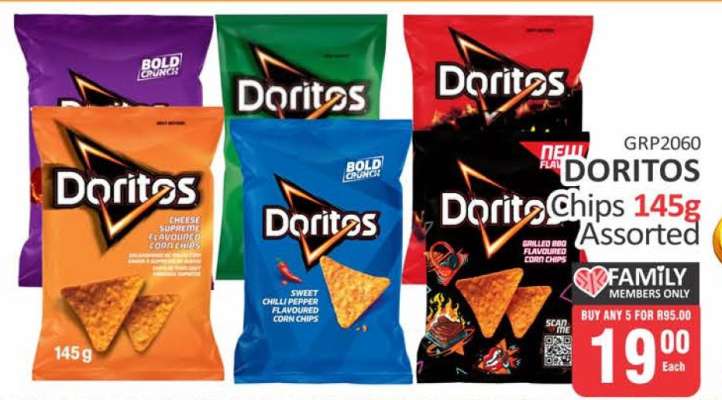 Doritos Chips 145g Assorted