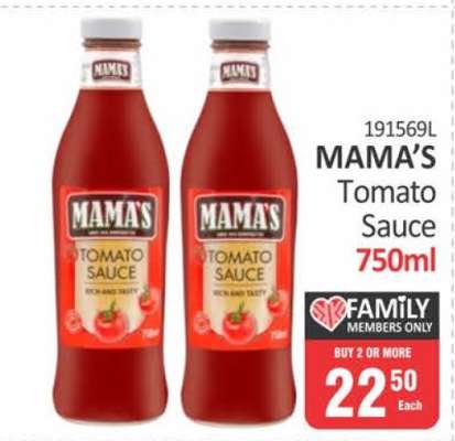 MAMA'S Tomato Sauce