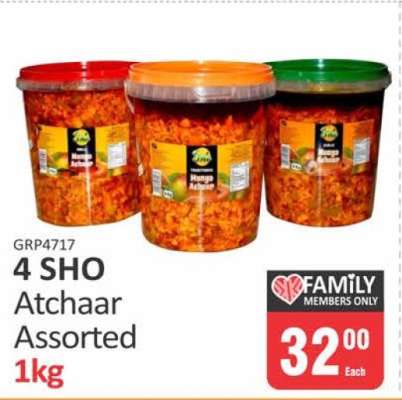 4 SHO Atchaar Assorted 1kg