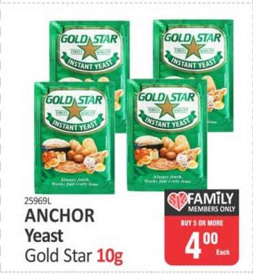 ANCHOR Yeast Gold Star 10g