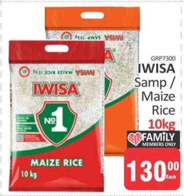 IWISA Samp / Maize Rice 10kg