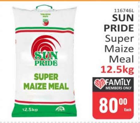 SUN PRIDE Super Maize Meal 12.5kg