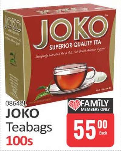JOKO Teabags 100s