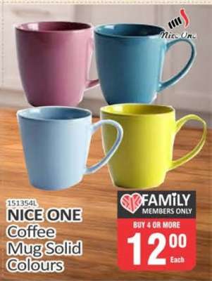 NICE ONE Coffee Mug Solid Colours