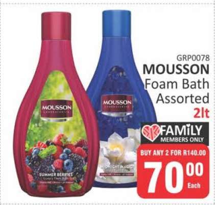 Mousson Foam Bath Assorted