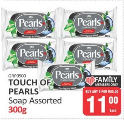 TOUCH OF PEARLS Soap Assorted