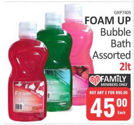 FOAM UP Bubble Bath Assorted