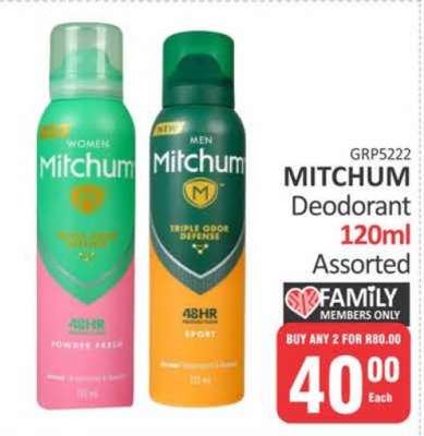 Mitchum Deodorant 120ml