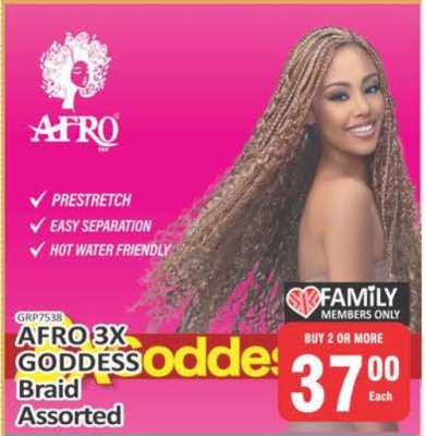 AFRO 3X GODDESS Braid Assorted