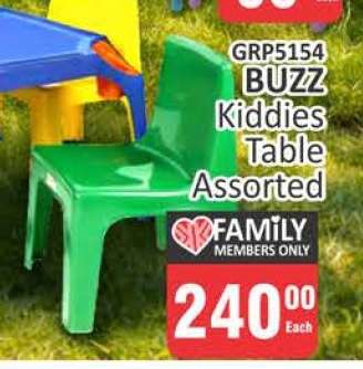 GRP5154 BUZZ Kiddies Table Assorted