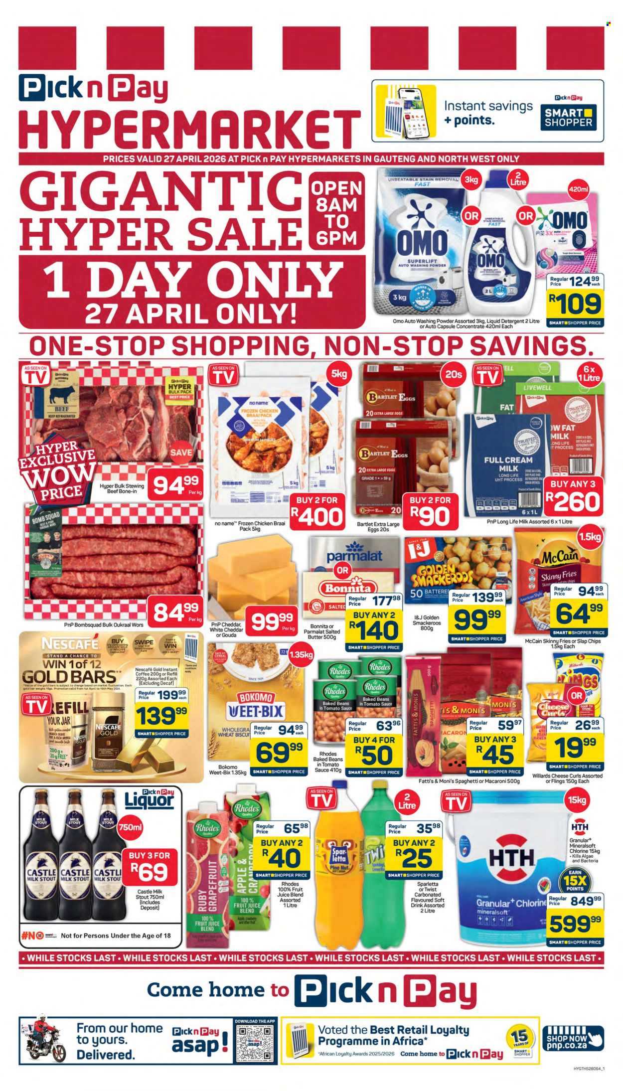 Pick n Pay Hypermarket specials - 27/04/2026 - 27/04/2026. Page 1