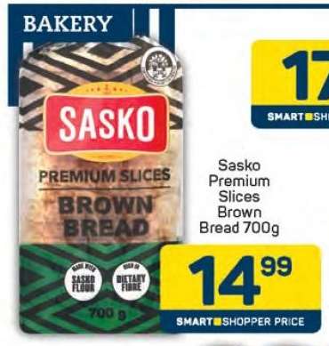 Sasko Premium Slices Brown Bread 700g