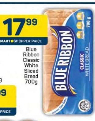 Blue Ribbon Classic White Sliced Bread 700g
