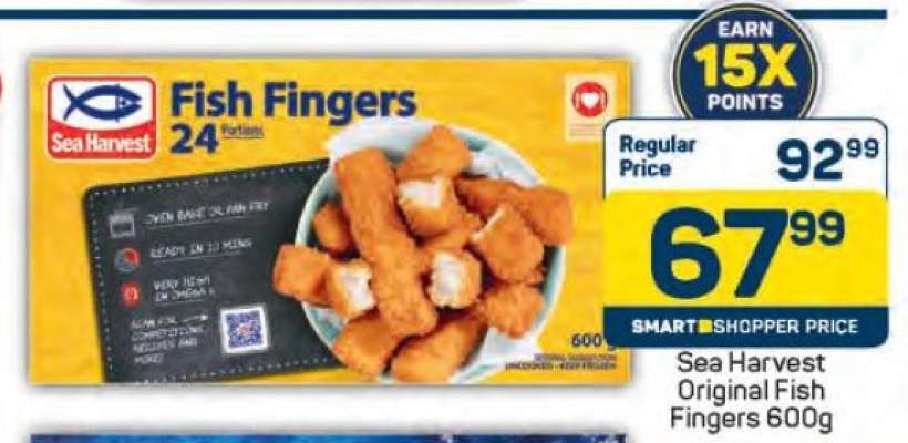 Sea Harvest Original Fish Fingers 600g